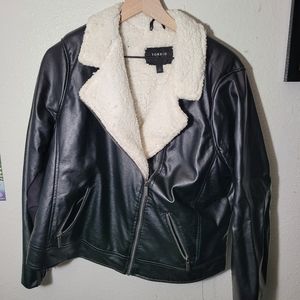 Torrid Sherpa Lined Moto Jacket